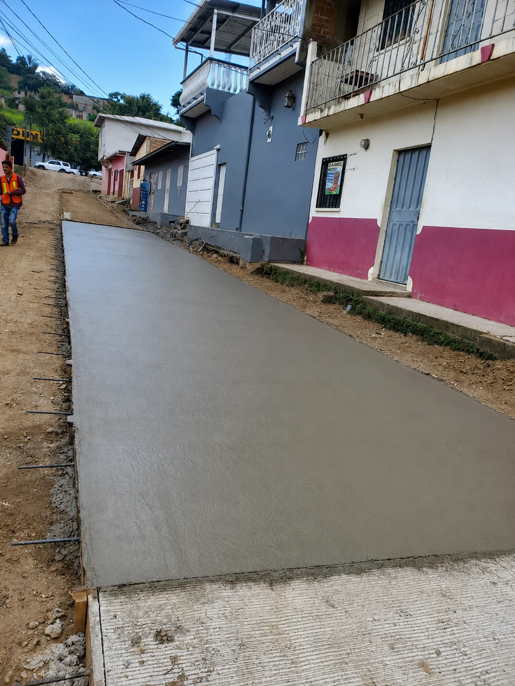 Pavimentación con concreto hidráulico en Danlí, El Paraíso