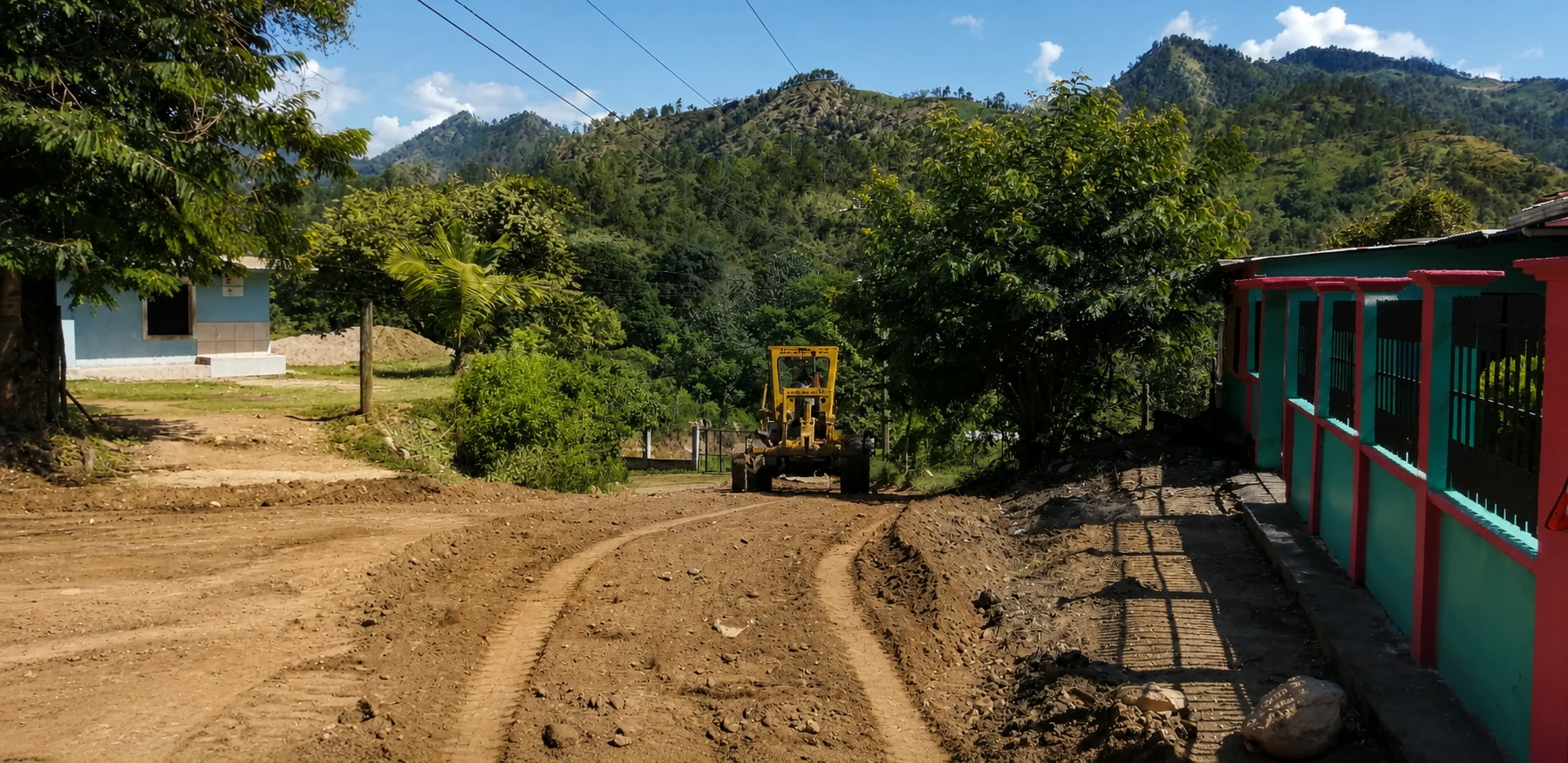 Trabajo de terracería en Esquipulas del Norte, Olancho